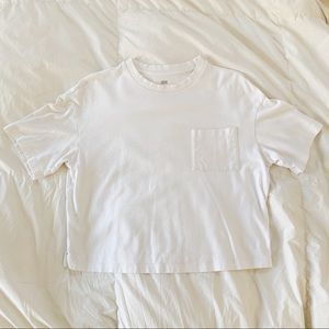 White cropped tee!